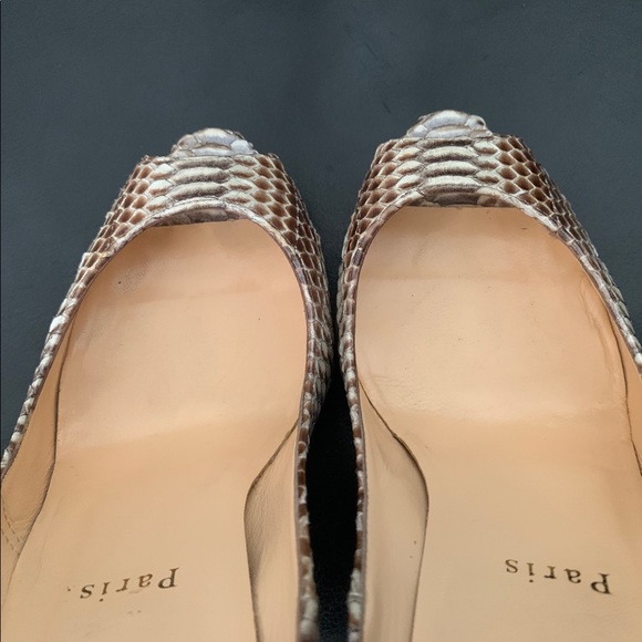 Louboutin Fetish 150MM Python - 37.5 - Picture 9 of 12